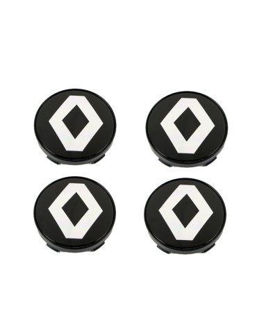 Renault Centrumkåpor till fälgarna 60mm passar 57mm hål 4-pack ,.