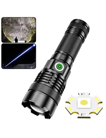 Led ficklampa 10w 1200 Lumen med Zoom + usb laddbar   t. jakt fiske