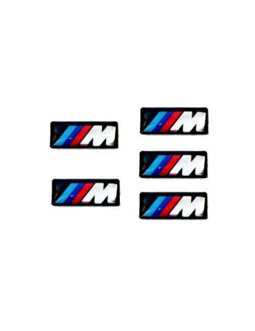 Bmw M 9x17mm märken små emblem styling M3 M5 M6 styling 5-pack.