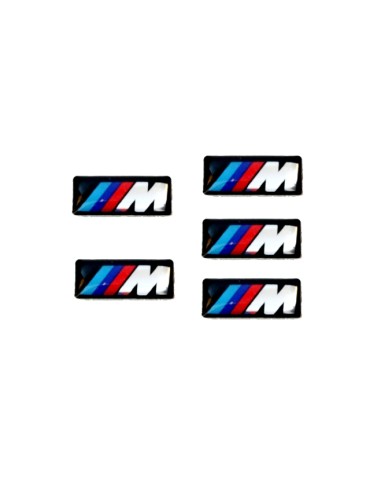 Bmw M 5-pack 11x19mm märken små emblem styling M3 M5 M6 styling 5st ,