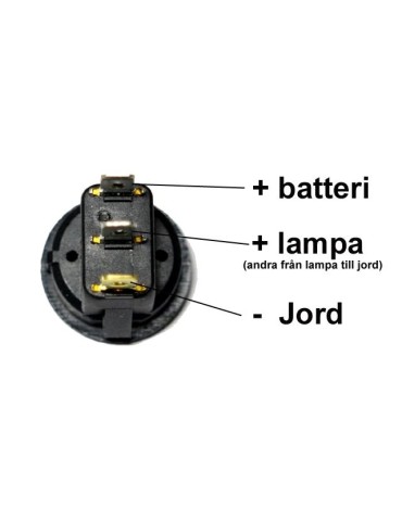 Panel med 4x Strömbrytare 12v 20A avbrytare vaggströmställare blå