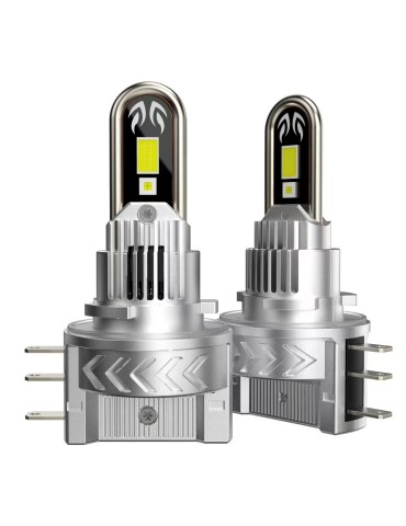 H15  43w 5200 Lumen led kit 2-pack Helljus + DRL 