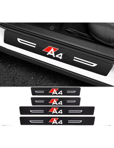 Audi A4 tröskelmärken Karbonmöster 4-pack .