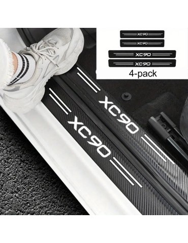 Tröskelmärken till XC90  Volvo 4-pack karbonmönster