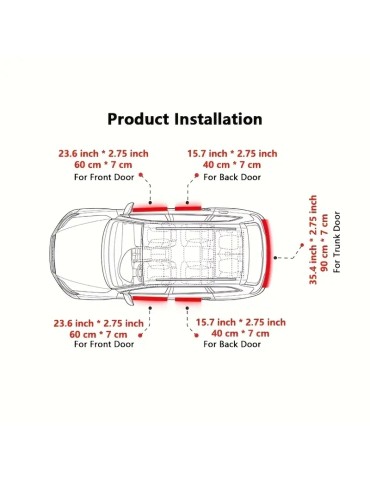 Audi A6 tröskelmärken + bakre kofångare   5-pack .