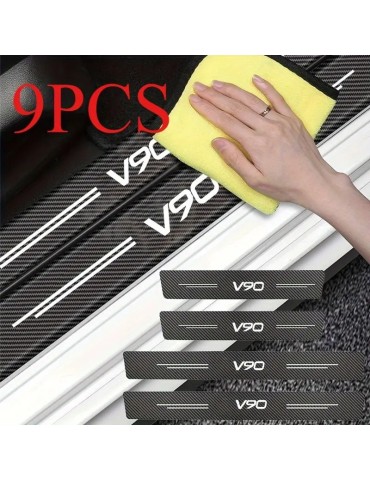 Tröskelmärken till V90  Volvo 9-pack Karbon mönster