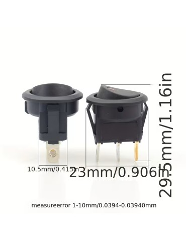 Strömbrytare 4-pack, olika färger, avbrytare / väggströmställare 12 V DC 