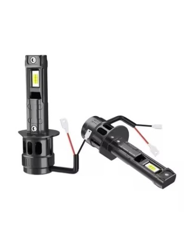 F8 Led kit H3 2500 lumen 22w 6000k med minifläkt  2-pack