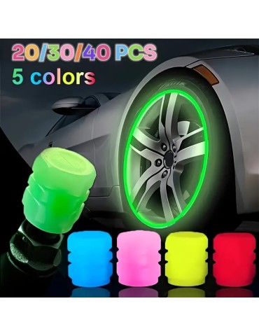 Ventilhattar 20st  ( 5 olika färger x4 av varje ) självlysande i mörker