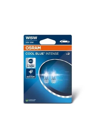 Osram T10 w5w COOL BLUE 4000k halogen lampor 12v DC W2.1x9.5d