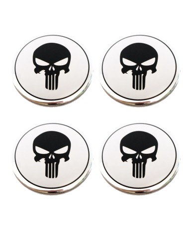 Dödskalle hjulnav emblem till fälgar och centrumkåpor 4-pack ..