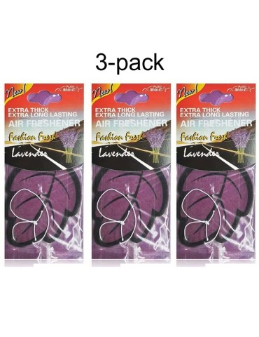 Autoshine luftfräschare 3-pack Lavender Extra tjock, ihållande doft