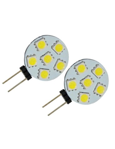 G4 0,7 W 3200K Varmvit LED-lampa till husvagn, husbil, båt, 2-pack