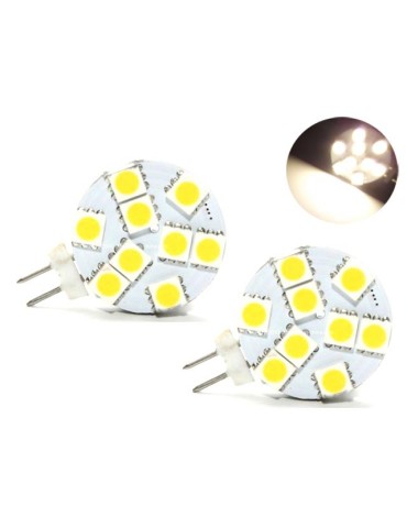 G4 0,5 W 3200K Varmvit LED-lampa till husvagn, husbil, båt, 2-pack