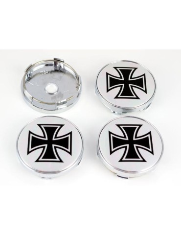 Malteserkors, centrumkåpa, 60 mm, 4-pack