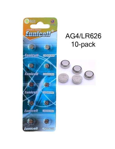 10-pack AG4 SR626SW SR66 SR626 V377 D377 606 LR626 sg4 batterier