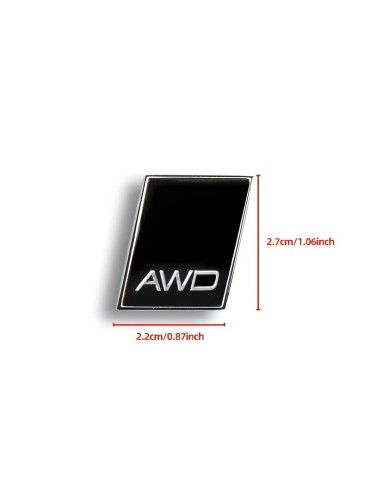 Emblem AWD svart/silver 2,2 x 2,7 cm, 1-pack till Volvo