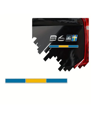 Emblem, blågult, 1-pack till Volvo