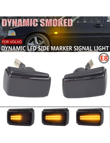 LED dynamisk dubbelradig sidoblinkers Volvo 240 740 850 940 C70 V70 S40 S70 S90