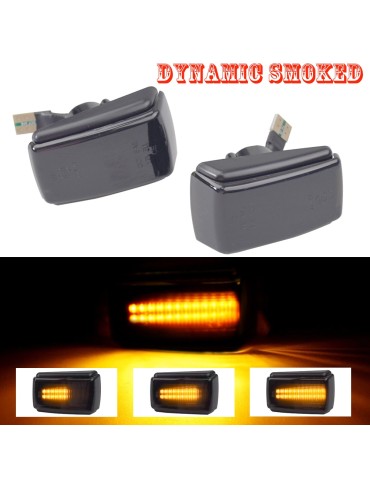 LED dynamisk dubbelradig sidoblinkers Volvo 240 740 850 940 C70 V70 S40 S70 S90