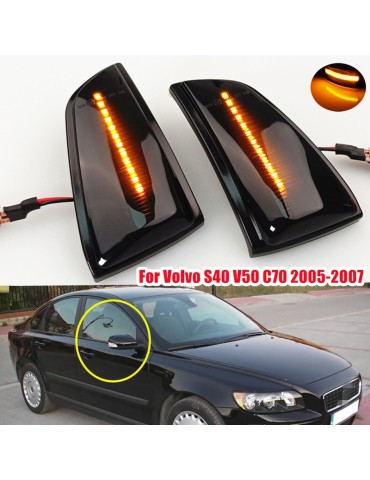 LED dynamisk spegelblinkers Volvo S40 2004-07  V50 2004-08 C70 2006-09