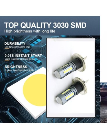 H1 Dimljus 500 lumen LED 6000K P14.5s, 2-pack