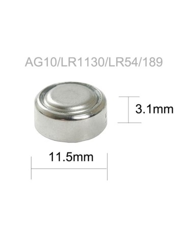 50-pack AG10 LR1130 389 390 LR54 sr1130sw v390 v389 89A batteri .