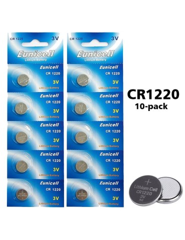 CR1220 10-pack Lithium batterier 3V