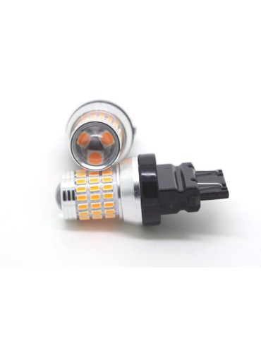 3157 gul blinkers led lampor 12v py27/7w p27/7w amber