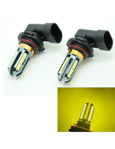 Dimljus HB4 9006 Led lampor Gul 900 lumen 12-16v DC