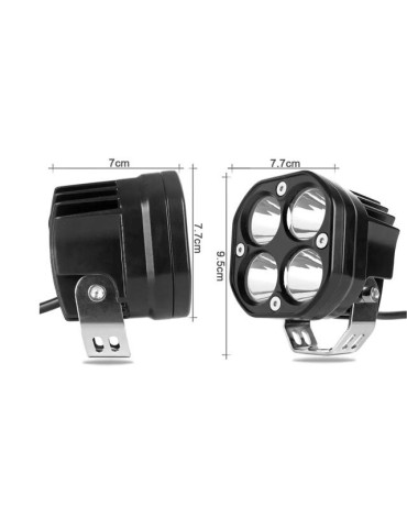 Led 40w mini Spot  12 - 24V arbetsljus till tex fyrhjuling
