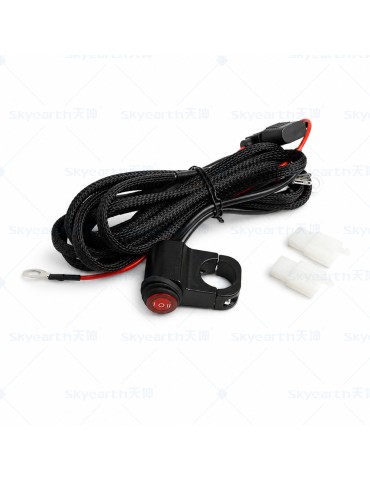 200W kabelsats för Moped, MC hel/halv ljus, 12V, universell passform.
